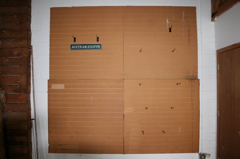 Slat board wall sections