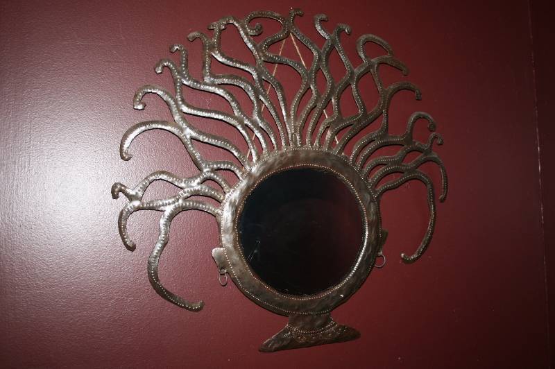 Decorative Mirror and metal side table