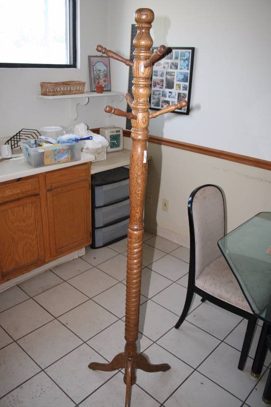 Oak Coat Rack