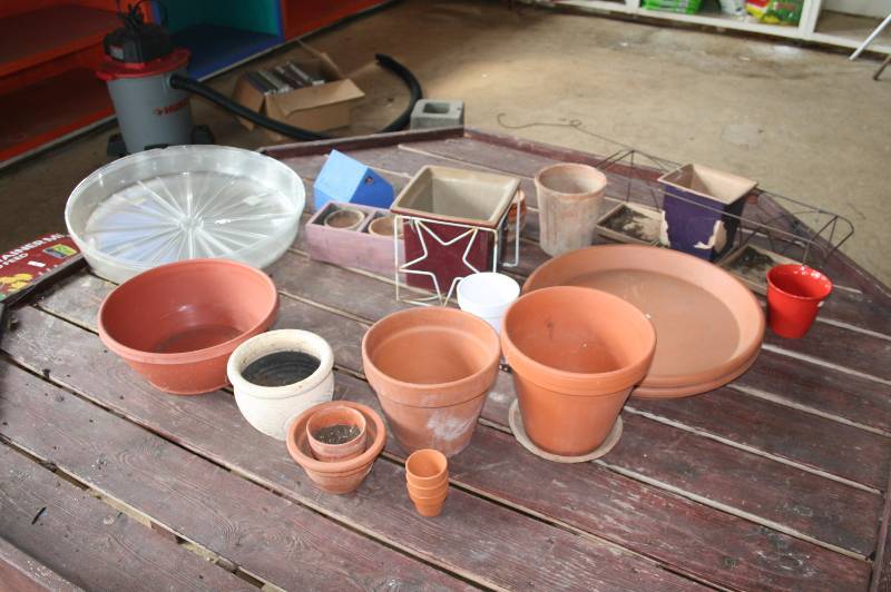Lot of Clay Pots
