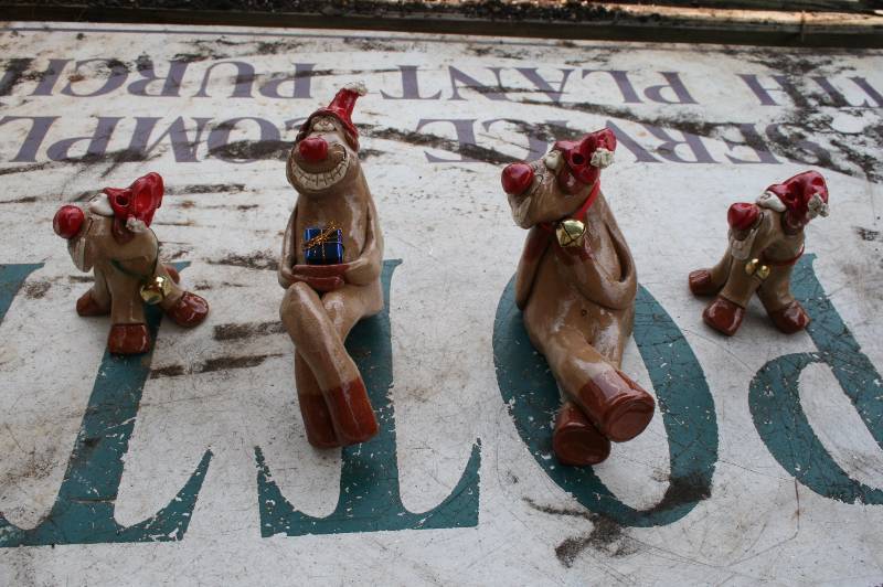 Pottery Christmas decorations