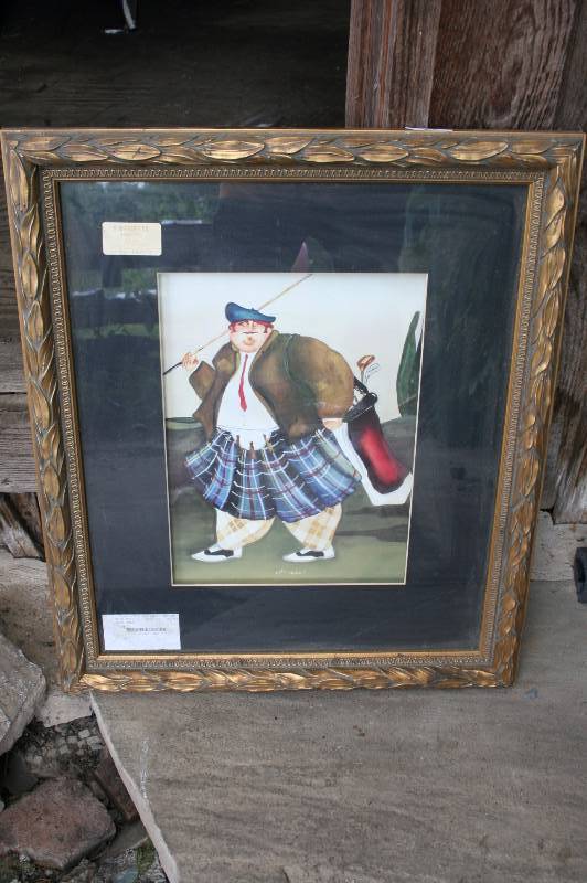 Scottish Golfer Prints