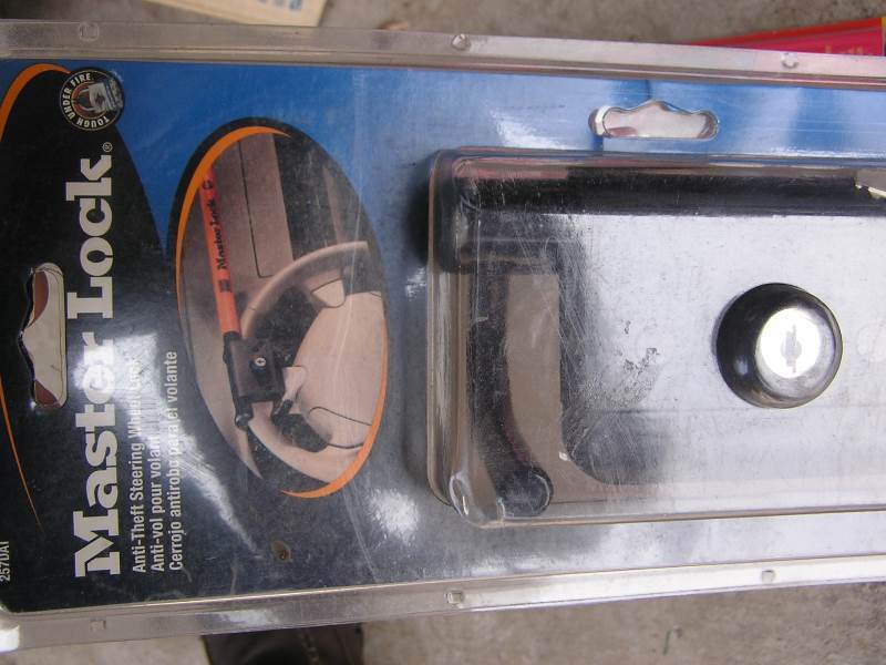 MASTER STEERING WHEEL LOCK AND WIPER BLADES