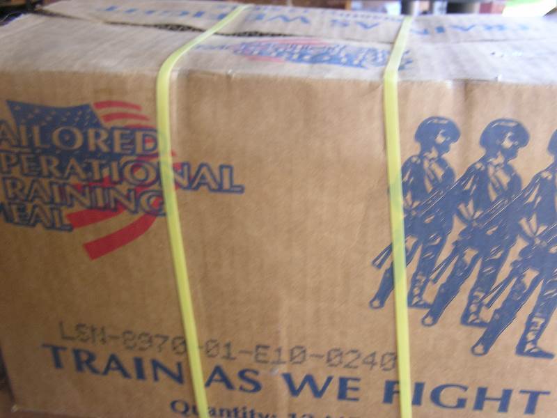 lot 158 image: case mres k-ration survival meals