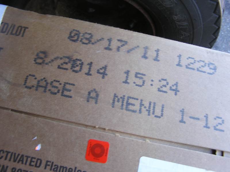 lot 159 image: case of mres k-ration survival meals