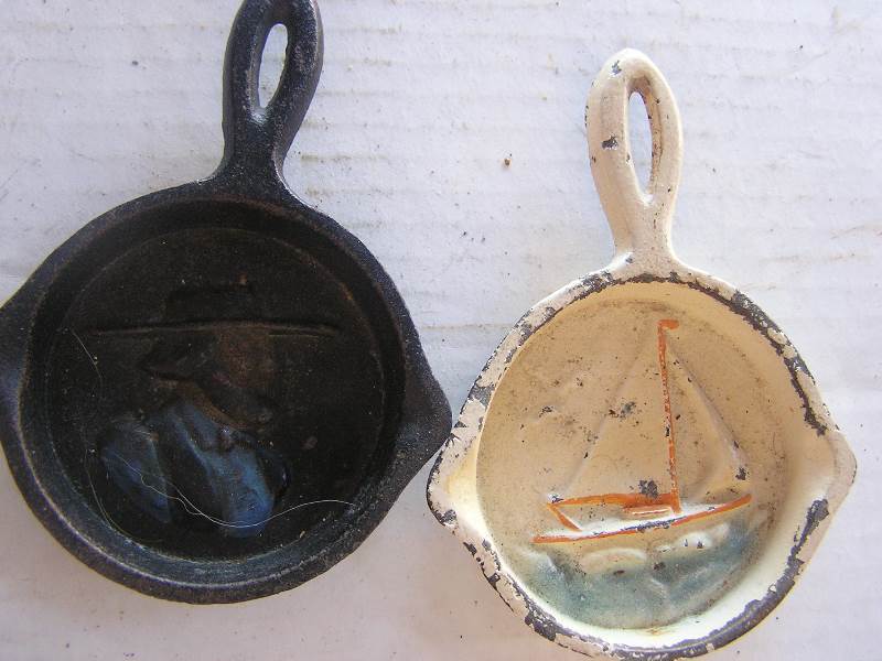 lot 166 image: 2 cast iron skillet ashtrays john wright