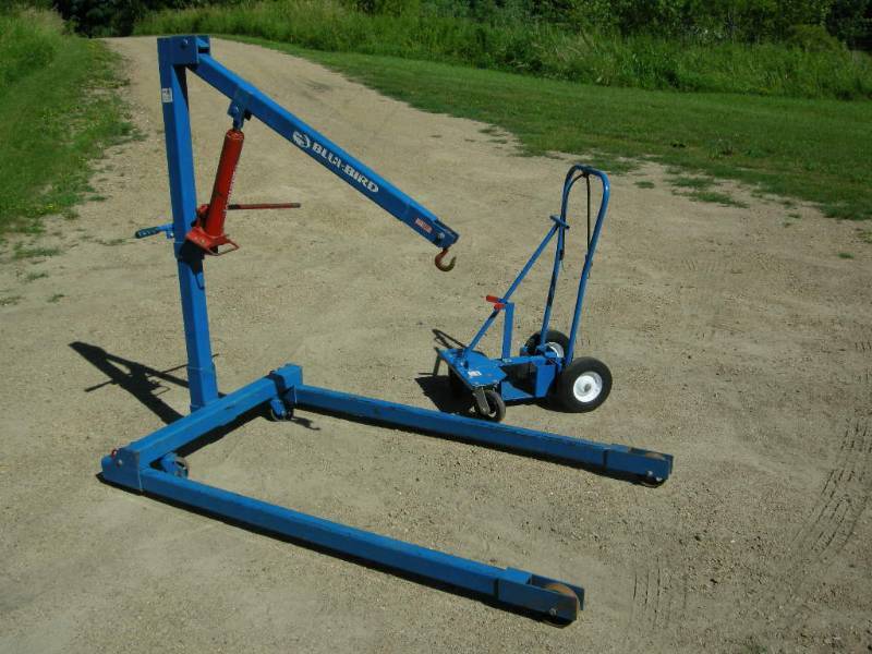 BlueBird Engine hoist and cart Boat Trailer, AC Unit, Jack Hammer