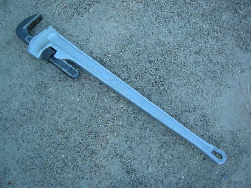 lot 12 image: Ridgid 48 pipe wrench