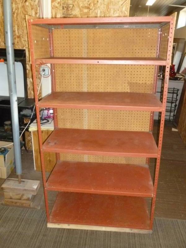 lot 4 image: Metal Shop Shelf