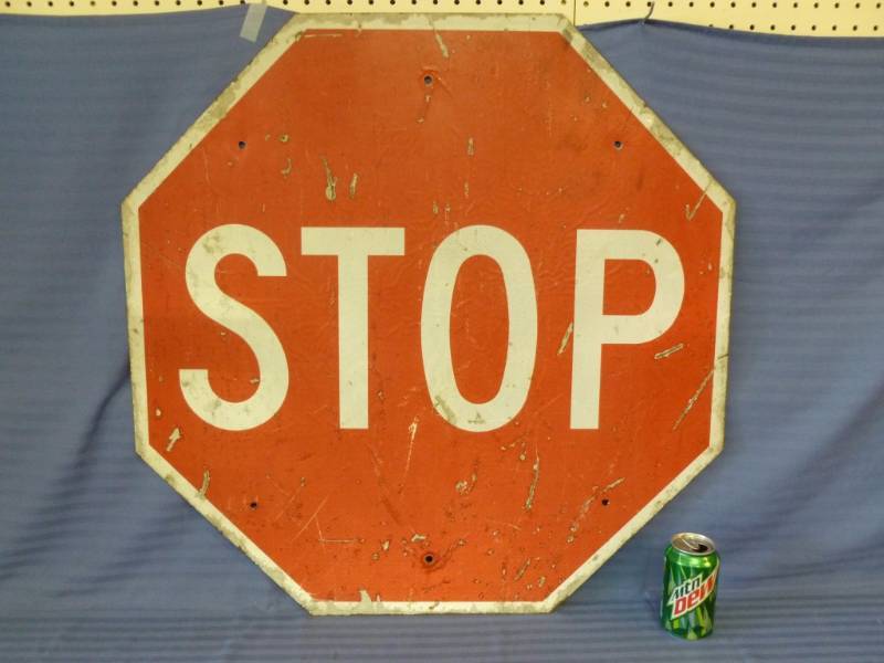 lot 12 image: Metal Stop Sign