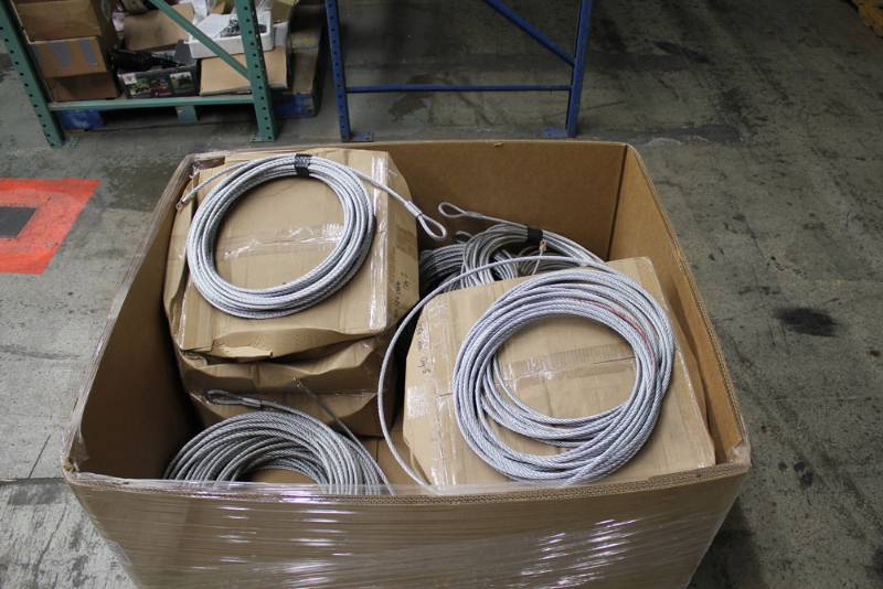 lot 29 image: Pallet of Steel Cables for Recovery Winches