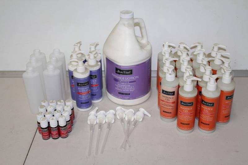 lot 50 image: Lot of Bon Vital Massage Supplies