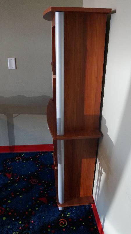 Cherry Finish 5-Shelf Unit