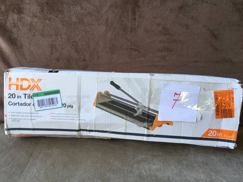 lot 7 image: HDX 20 in Tile Cutter