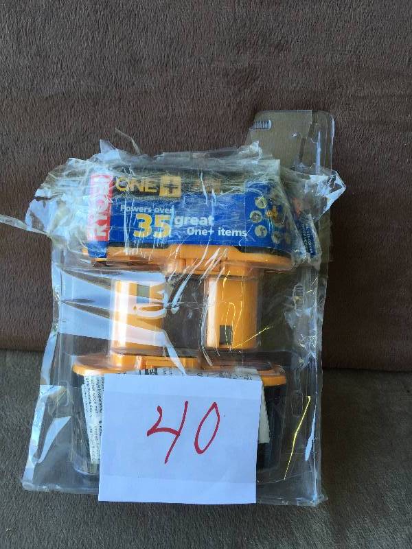 lot 40 image: Ryobi Batteries