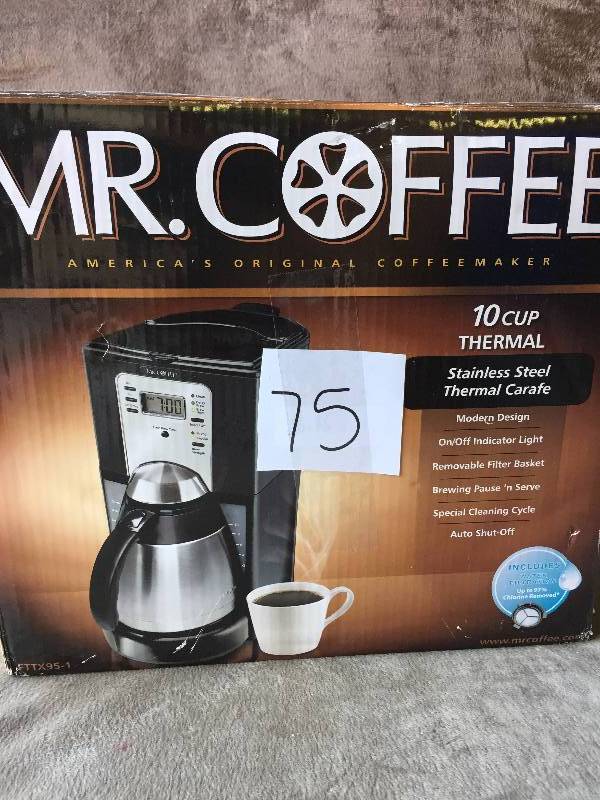 lot 75 image: Mr Coffee Coffee Maker