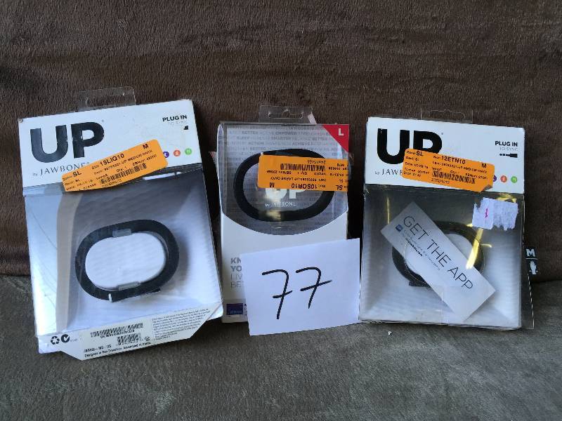 lot 77 image: Lot of UP Jawbone  bracelets
