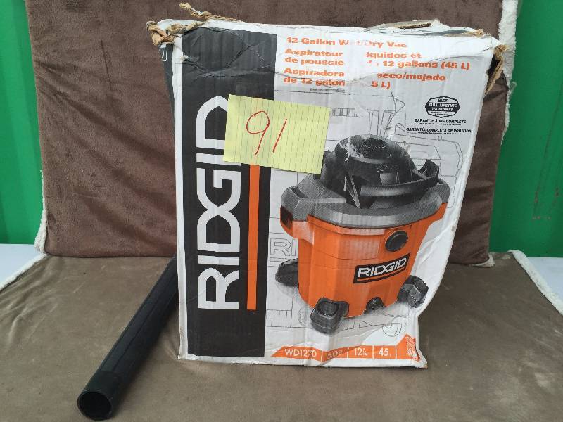 lot 91 image: Ridgid WetDry WD1270 12  Gal