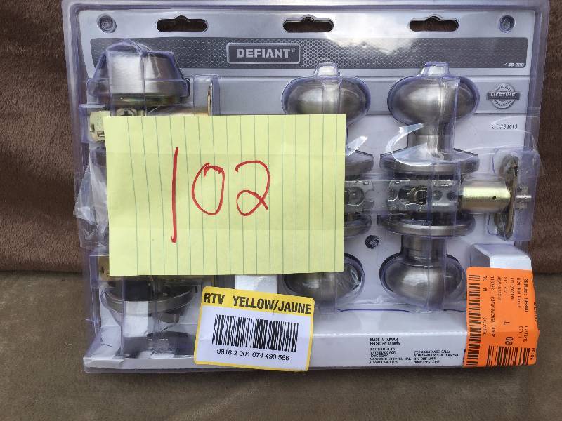 lot 102 image: Defiant Lock Set