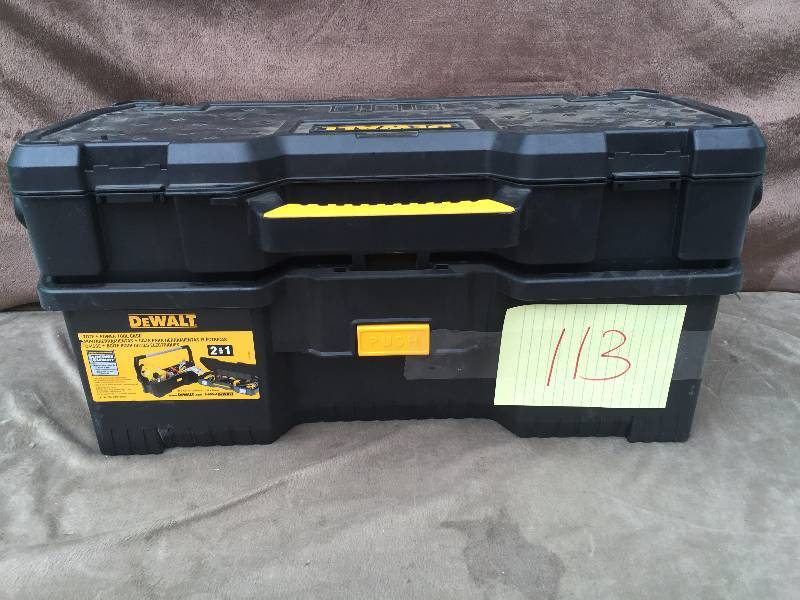 lot 113 image: Dewalt Tool Box
