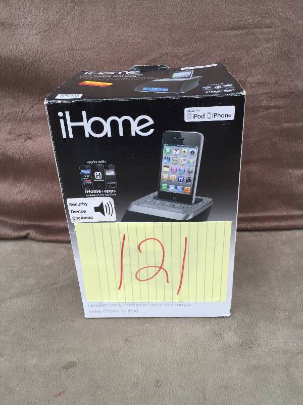 lot 121 image: iHome  Alarm Clock and Charger