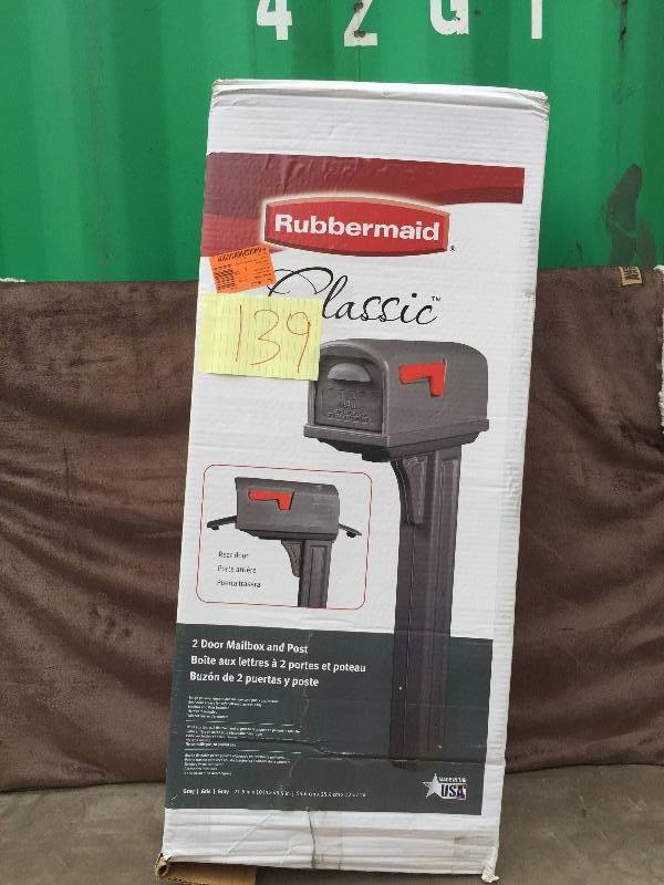 Rubbermaid Mailbox Post KX Real Deals General Merchandise KBID