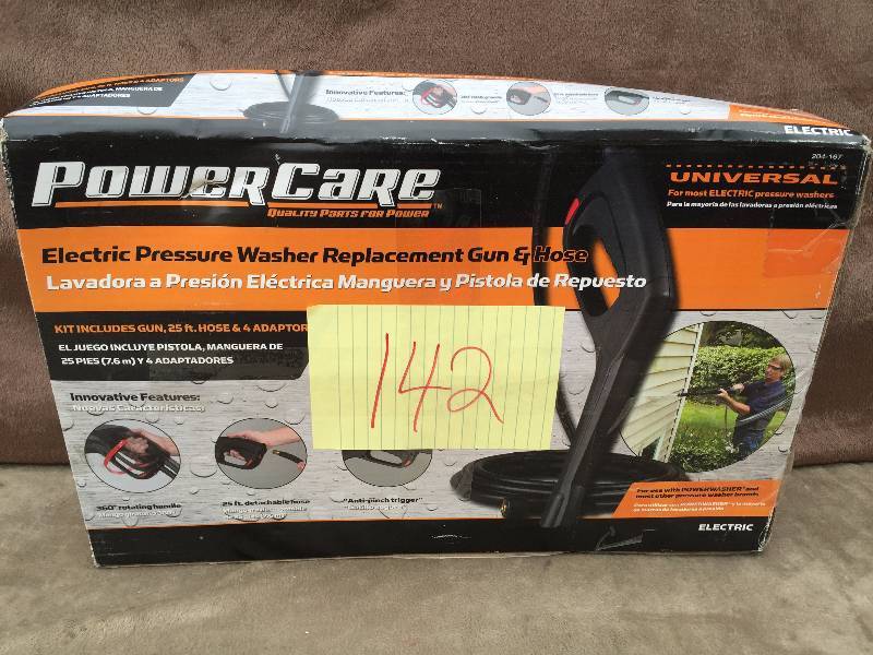 lot 142 image: Power Care Electric Preassure Washer Replacement Gun