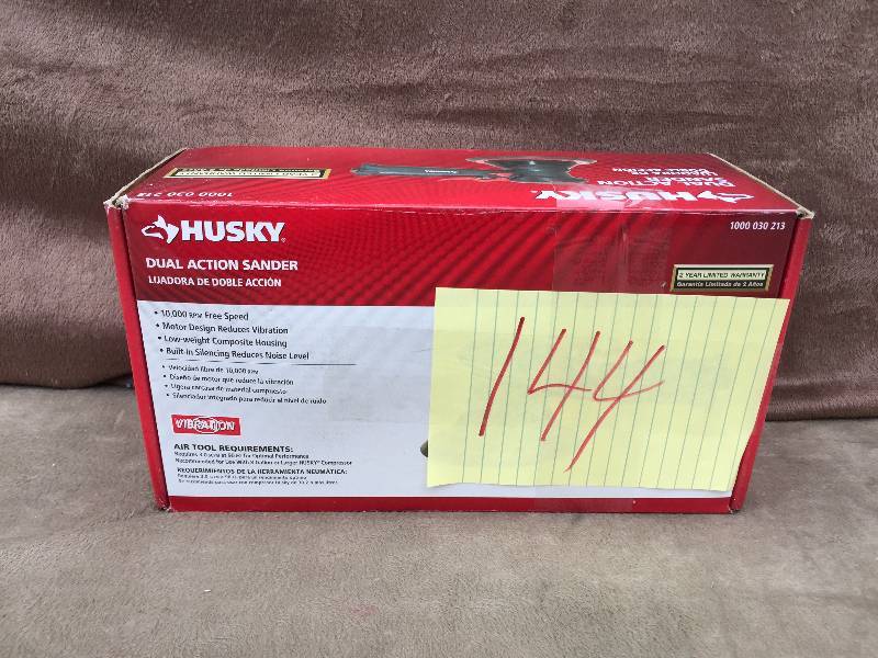 lot 144 image: Husky Dual Action Sander