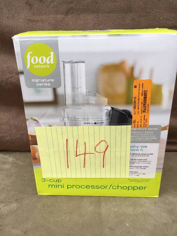 lot 149 image: Food Network 3 Cup Mini Processor Chopper