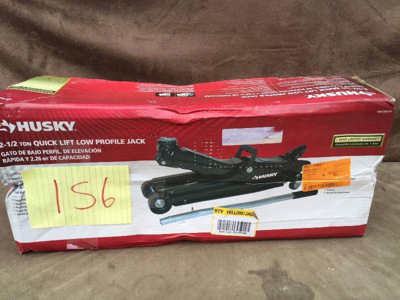 Husky 2 1 2 Ton Floor Jack Kx Real Deals General Merchandise K Bid