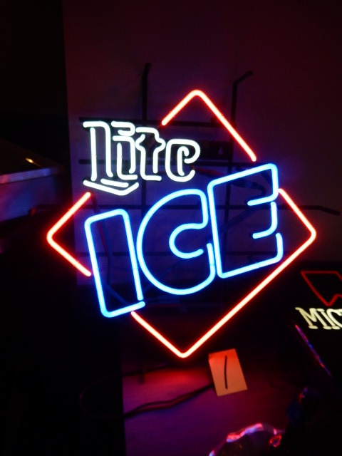 lot 1 image: Lite ICE Neon Sign