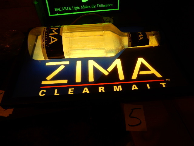 lot 5 image: ZIMA Clearmalt 3 D Sign