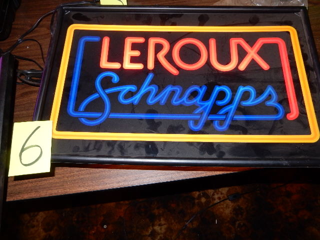 lot 6 image: LEROUX Lighted sign
