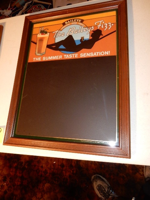 lot 18 image: 2 Baileys Irish Cream Chalk Board Signs