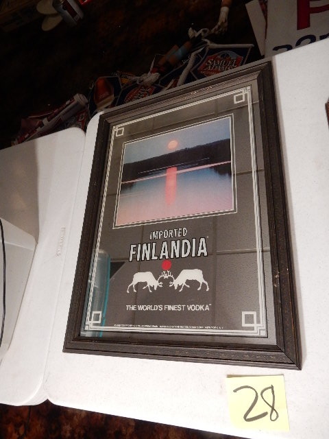 lot 28 image: FINLANDIA, Mirrored Sign.. George Nathan