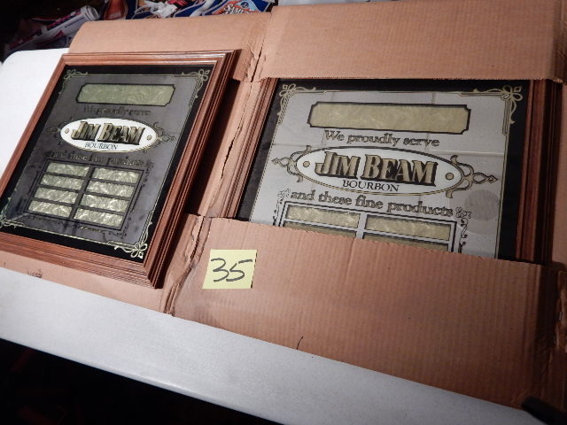 lot 35 image: Jim Beam Menu Boards