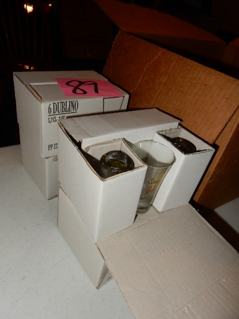 lot 89 image: 5 Cases of 6 (30) DUBLINO Shot glasses