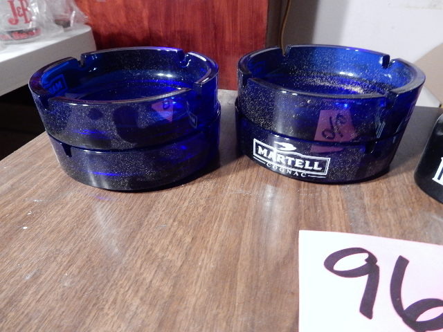 lot 96 image: 7 Large Ash Trays.  Martell Cognac, Irish Mist