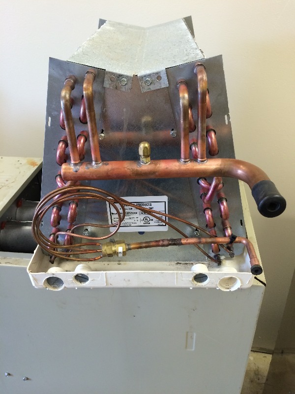 lot 29 image: AC NEW Evaporator A-Coil - use for R22    19 34 L x 13 w x 13 h   New in box