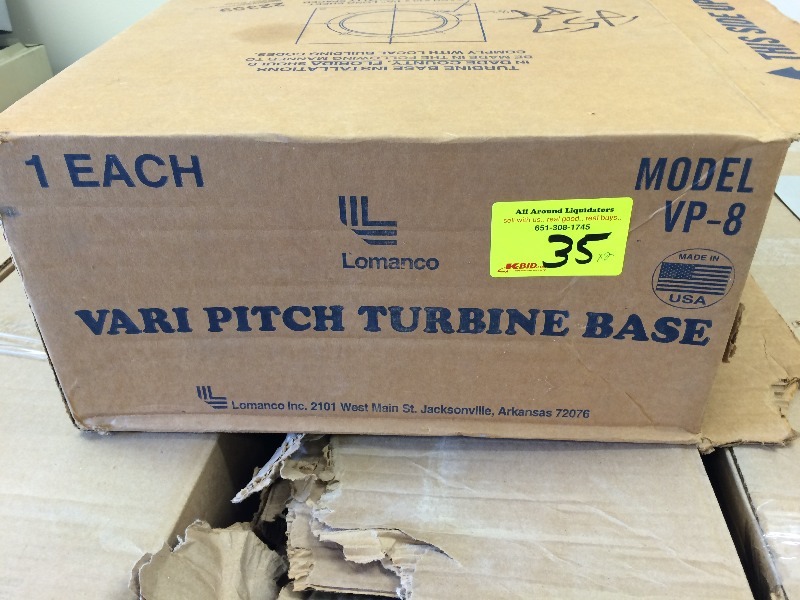 lot 35 image: Vari Pitch Turbine Base  VP-8   New in the Box  Lot of 2