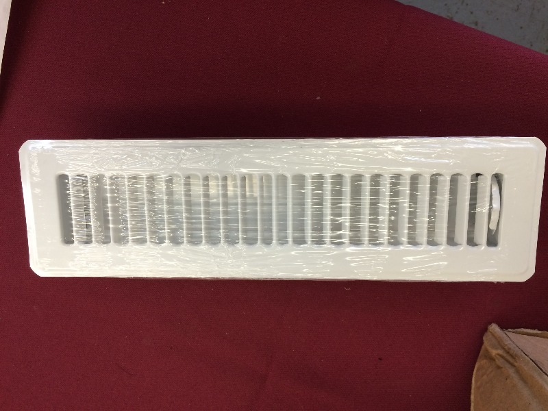 lot 109 image: 2 x 12 white floor supply diffusers  Lot of approx. 20   NEW