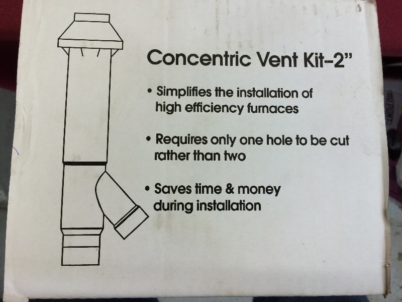 lot 112 image: Concentric Vent Kit  2   NEW