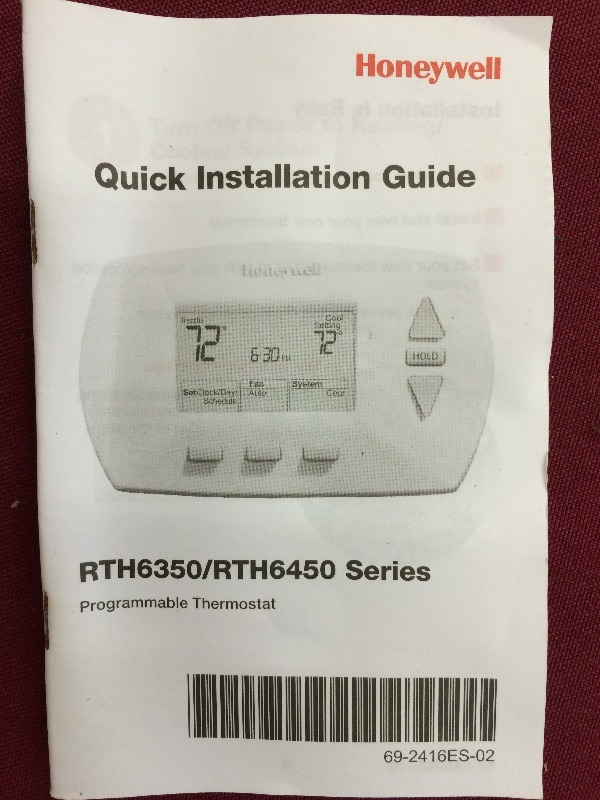 lot 116 image: Honeywell Programmable Digital Thermostats  Lot of 4