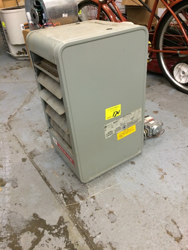 lot 124 image: Modine Unit Heater  30,000 BTUs  Nat Gas  Perfect for a garage, shack, work shed