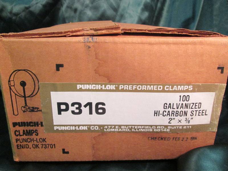 100 Clamp Set Galvanized Hi- Carbon...