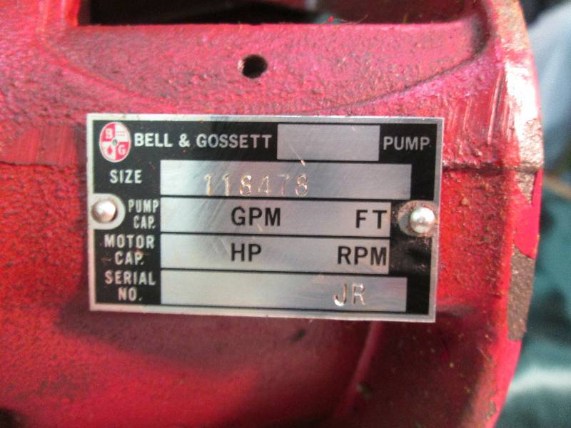 Bell & Gosset Pump Size 118478, Pum...