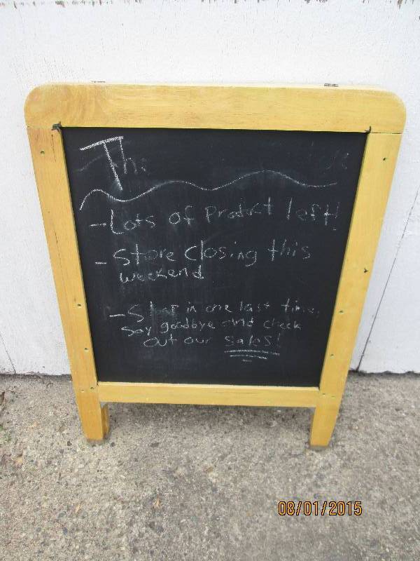 Chalkboard folding advertising ease...