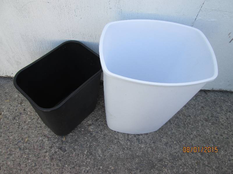 trash receptacles...