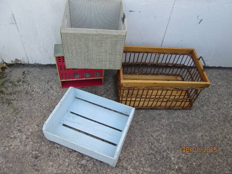 Lot of baskets, holders and display...