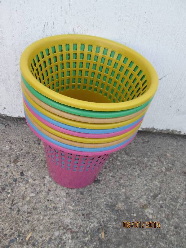 Lot of plastic baskets for display ...